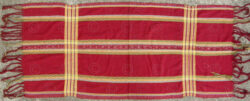 Chin silk scarf BU3. Zahau Haka Chin tribal group, Northern Chin state, Burma. Mid-20th century.