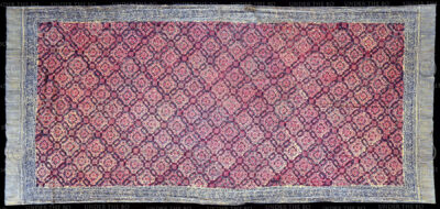 Sarong batik Sumatra ID37. Jambi, Sumatra ou peut-être Garut, Java occidental, Indonésie. Milieu du 20e siècle.