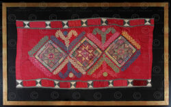 Turkmen cushion cover KO74. Turkmen nomadic culture, Bukhara region, Uzbekistan. 19th or early 20th century.