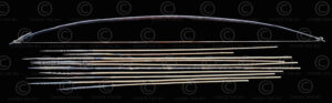 Arc et flèches de Papouasie ID156. Tribu Dani, Province de Highland Papua, Indonésie.