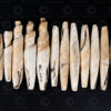 Oblong shell tribal beads NA228. Konyak of northern Nagaland, Eastern India.