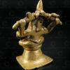 Bronze Ganesh 16P7F. Maharashtra state, Southern India.
