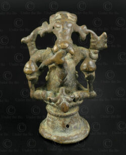 Bronze Ganesh 16P52B. Karnataka state, Southern India.