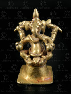 Bronze Ganesh 16P7F. Maharashtra state, Southern India.
