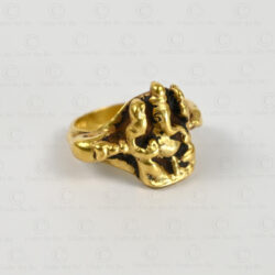 Bague Ganesha en or R262. État du Maharashtra, sud de lInde.