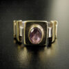 Murni ring with amethyst R327A. Ubud town, Bali, Indonesia.