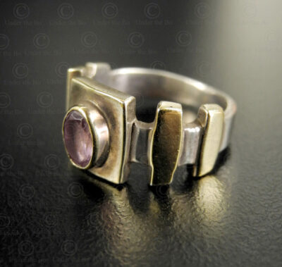 Murni ring with amethyst R327A. Ubud town, Bali, Indonesia.