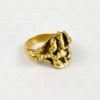Ganesha gold ring R262. Maharashtra state, South India.