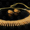 Imitation gold necklace and earrings 658. North India.