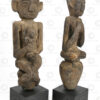 Pair of Dayak statues BO285. Danum tribal culture, West Kalimantan, Indonesian Borneo.