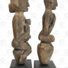 Pair of Dayak statues BO285. Danum tribal culture, West Kalimantan, Indonesian Borneo.