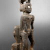 Small Dayak statue BO284. Bidayuh tribal culture, Sarawak, Malaysian state on the island of Borneo.