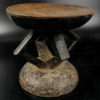 Tabouret du Zimbabwe 12OL17E. Culture tribale Tonga, vallée du Zambèze, Zimbabwe ou Zambie.