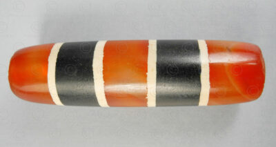 Burmese Zi-type carnelian bead BD233. Pyu city states, Burma.