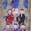 Ensemble de peintures cérémonielles Yao Set15. Culture Lantien Yao, nord du Laos ou sud de la Chine.