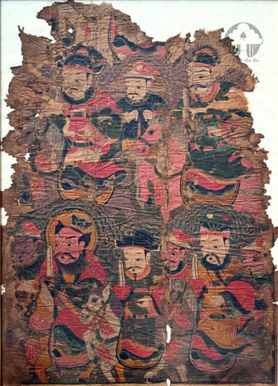 Fine antique Yao painting YA191. From one of the Yao groups of Northern Laos or Southern China.
