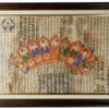 Framed Yao priest crown YA157B. Lantien Yao minority, Southern China or Northern Laos.