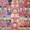 Framed Yao ceremonial painting YA188. Mien Yao minority, Southern China or Northern Laos.