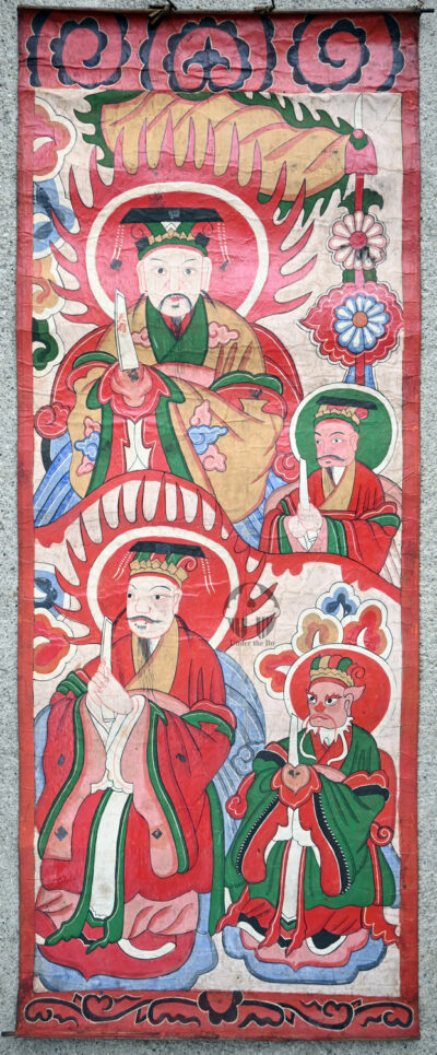 Yao ceremonial paintings Set3. Mien Yao minority, region of Luang Namtha, Northern Laos.
