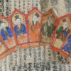 Framed Yao priest crown YA157B. Lantien Yao minority, Southern China or Northern Laos.