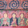 Framed Yao ceremonial painting YA188. Mien Yao minority, Southern China or Northern Laos.